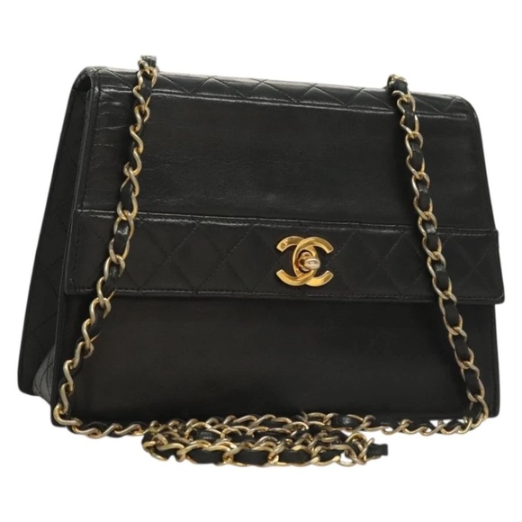 ✅AUTH✅CHANEL LAMBSKIN SHOULDER/ CROSSBODY BAG - Picture 1 of 10